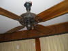 Photo of an antique GE Oakleaf ceiling fan