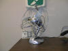 Photo of an antique electric streamline style fan