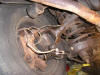 Photo of Rolls Royce rusty brake pipes
