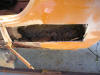 A photo of MGB-GT rust damage