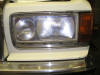 A photo of a Rolls Royce headlamp